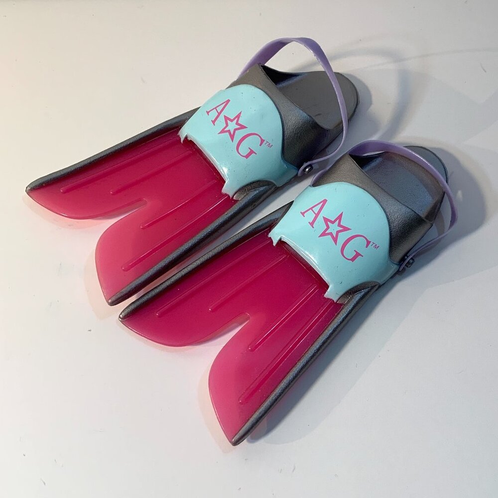 American Girl Scuba Flippers Swim Fins 18 Inch Doll